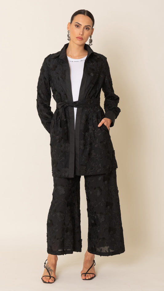 Trench pizzo nero