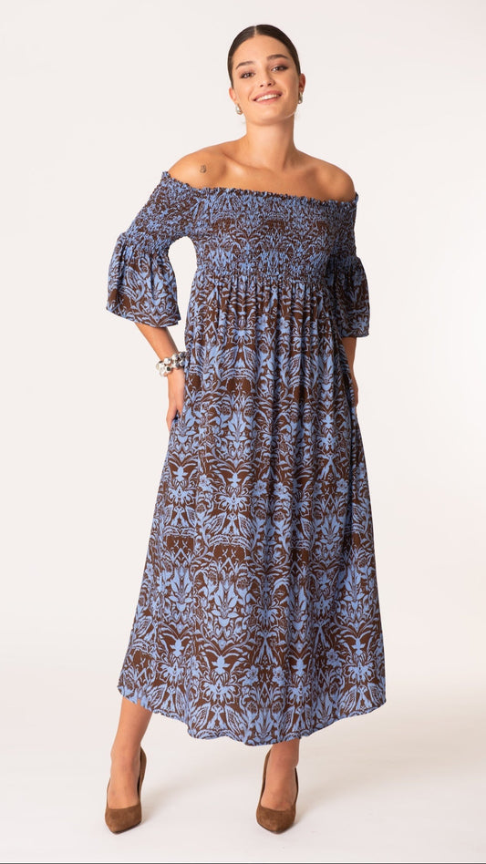 Abito bifantasia in viscosa - Curvy