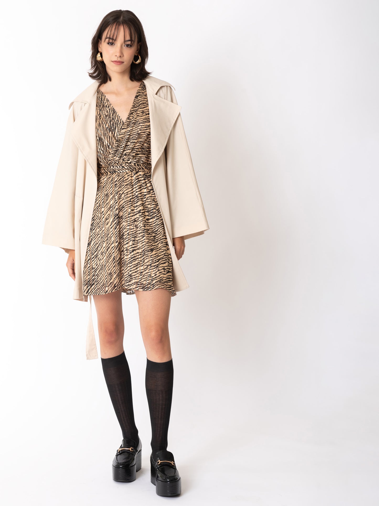 Abito micro fantasia animalier