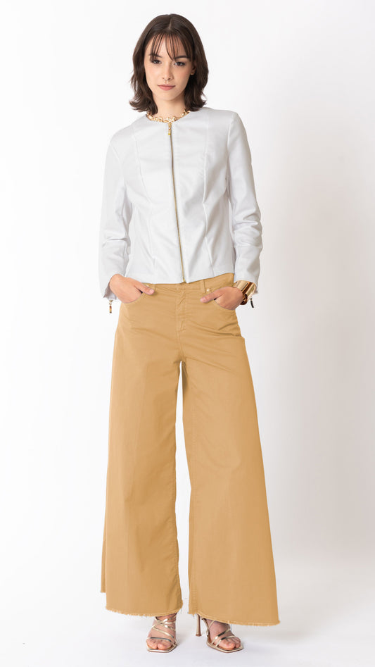 Giacca ecopelle con zip - 2 colori