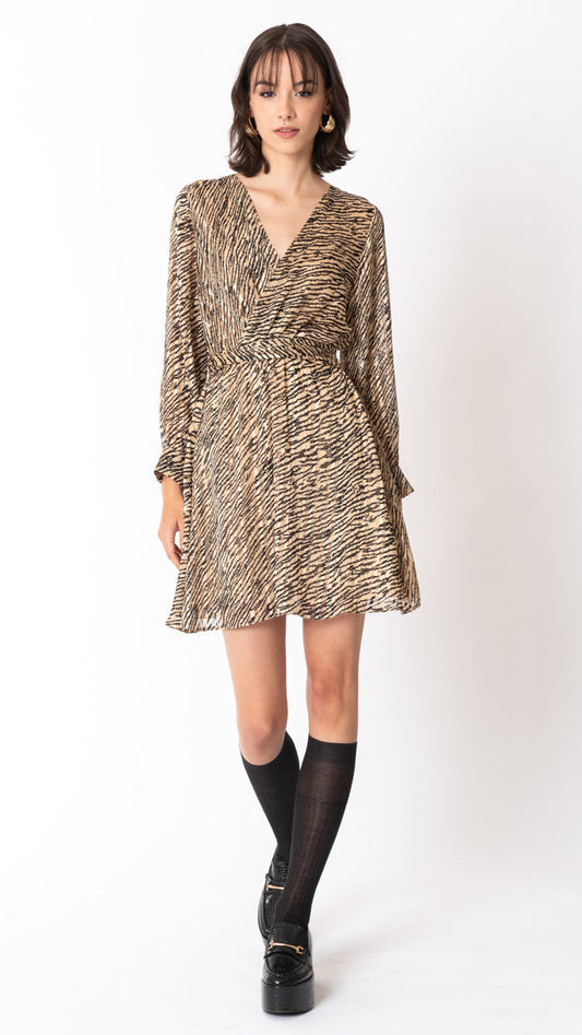 Abito micro fantasia animalier