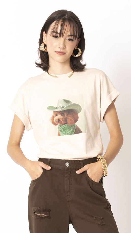 T-shirt Barboncino in cotone