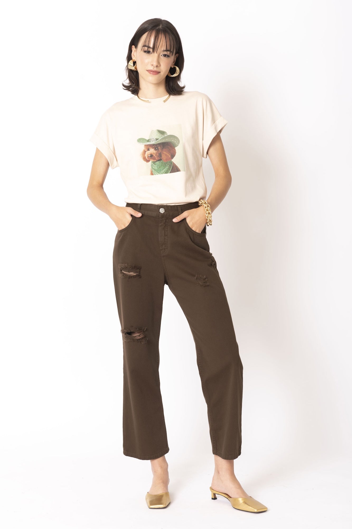 T-shirt Barboncino in cotone