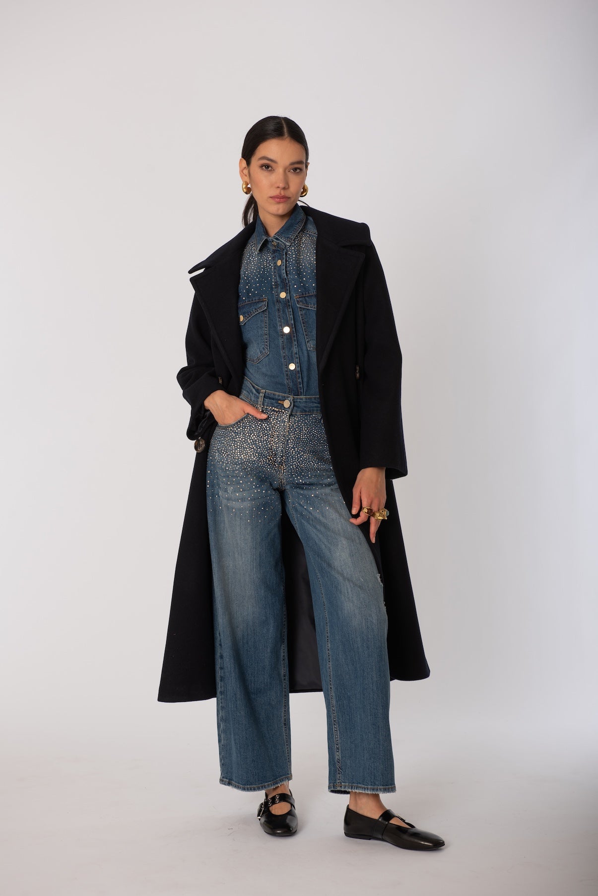 Cappotto lungo doppiopetto