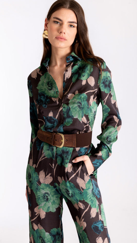 Camicia viscosa floreale