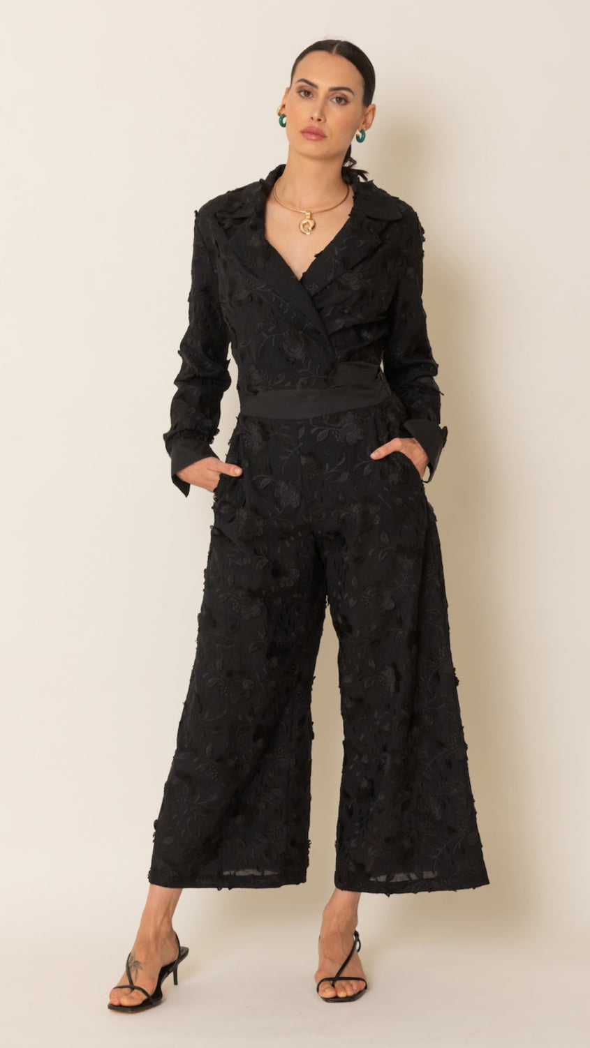 Pantalone pizzo nero