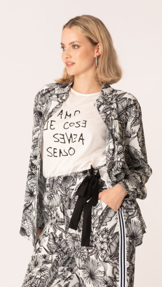 Camicia fantasia in viscosa