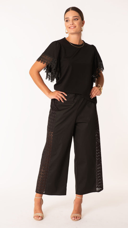 T-shirt macrame' manica ampia - Curvy